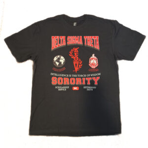 Delta Sigma Theta Torch of Wisdom Black T-Shirt